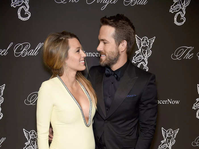 Lively and Reynolds took a break from coordinating outfits when she was pregnant in 2017.