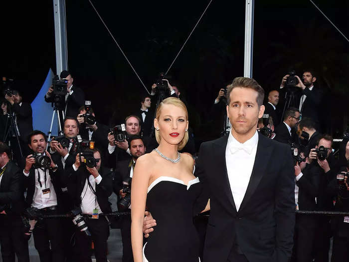 At the 2014 Cannes Film Festival, Reynolds and Lively coordinated in black-and-white Gucci ensembles.