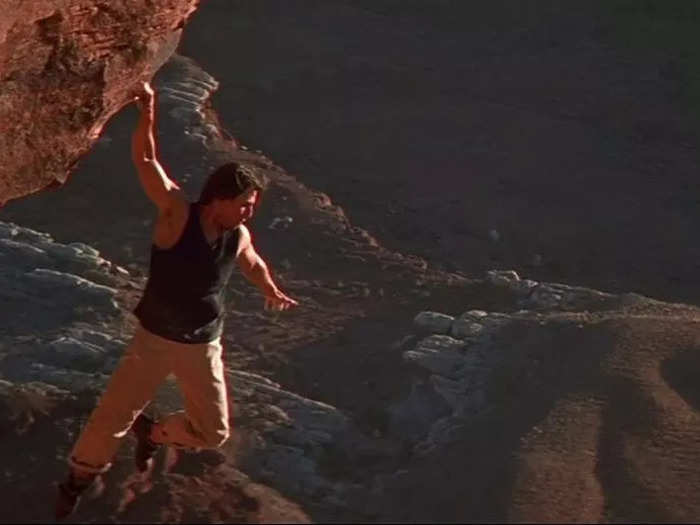 7. Cruise climbed a 2,000-foot cliff in "Mission: Impossible 2."