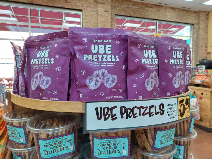 The store was a celebration of all things ube. Products I spotted included pretzels, tea cookies, Joe-Joe