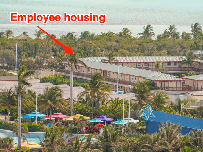 The only people who live on CocoCay are Royal Caribbean employees, according to the cruise line.