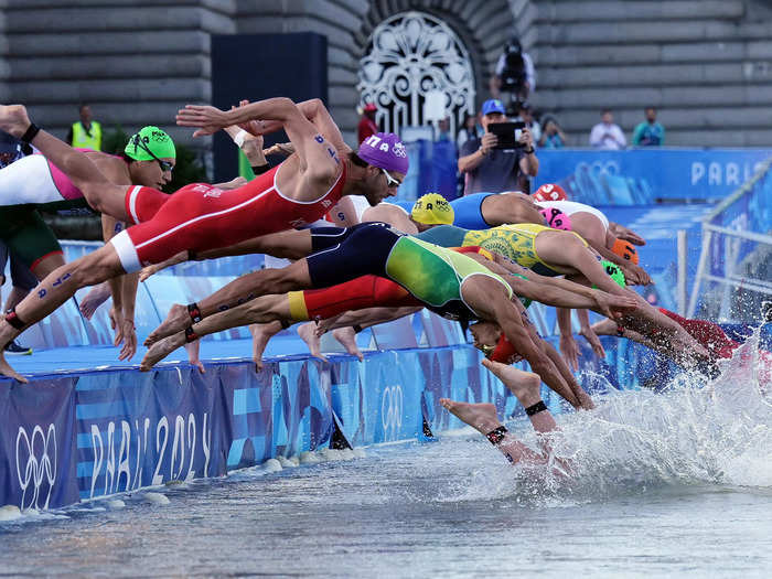 Paris Olympians finally swam in the Seine after continued concern over its pollution levels.