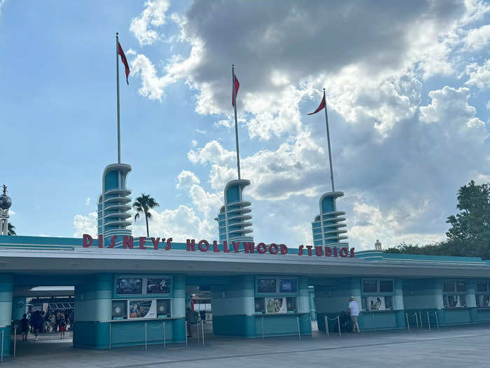 Thankfully, the bus was right there when we decided to leave, and we crossed the gates into Hollywood Studios by 4:17 p.m.