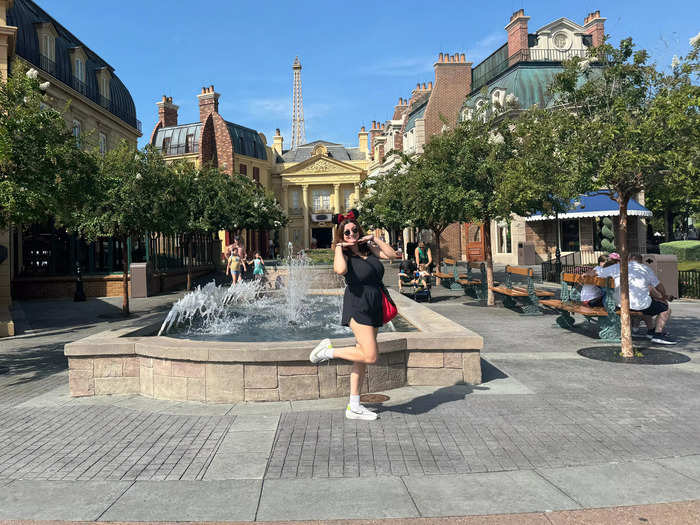 My mom and I were pretty hungry, so we made a beeline for the France pavilion. I had seen a spot for pastries on TikTok that I thought would be a great way to start the day.