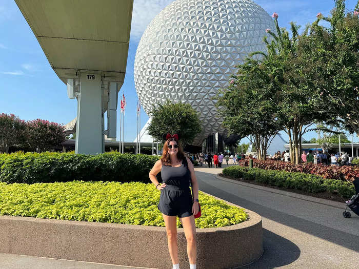 Since my time slots for rides were in the afternoon, we took an Uber straight to Epcot. I was in the park by 9:32 a.m..