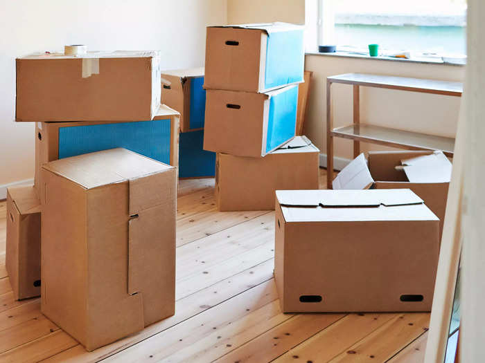 Move empty boxes and storage containers outside your bedroom. 