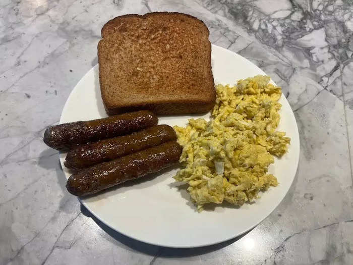 Quite obviously, the maple-chicken breakfast sausage was best as a morning meal.