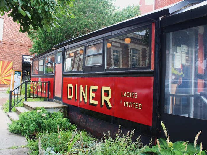 I visited Palace Diner in Biddeford, Maine, on a Saturday afternoon. 