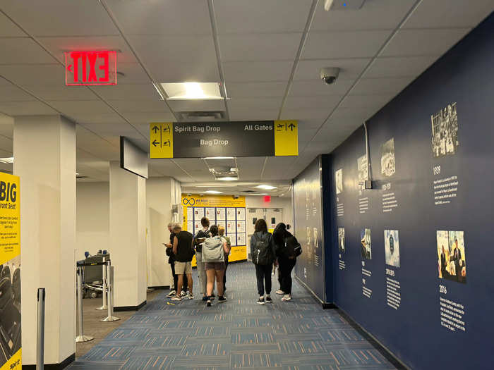 The terminal was organized, with signs directing passengers every step of the way.