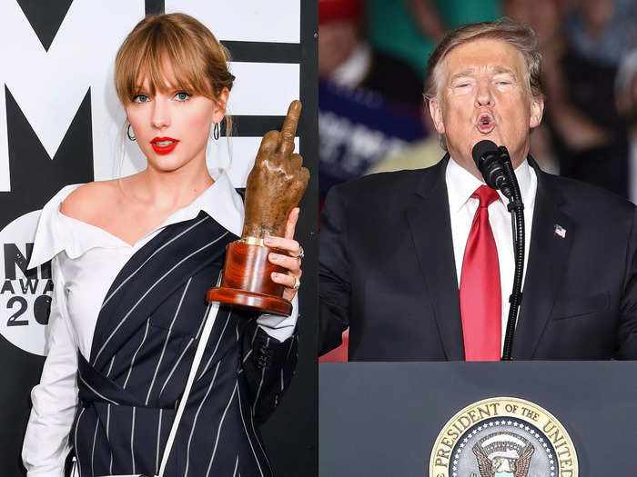 In May 2020, Swift criticized Trump and vowed to vote him out of office.