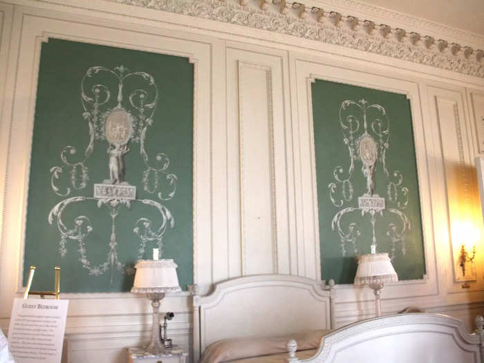 Codman decorated one of the guest bedrooms with paneled walls in a design that wouldn