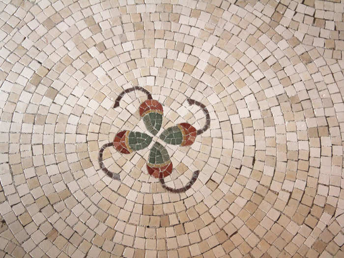 The floor of the Billiard Room featured acorns, the symbol of the Vanderbilt family.