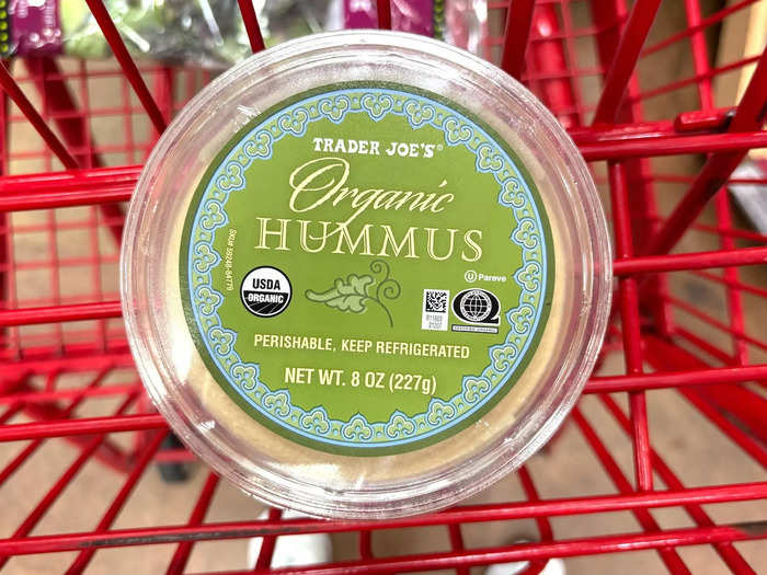 The organic hummus from Trader Joe