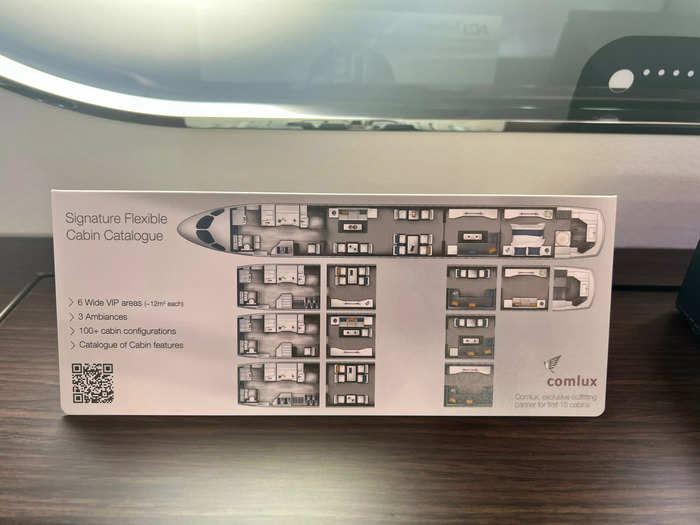 The ACJ TwoTwenty can be configured in several layouts, although this one was seemingly aimed at corporations.