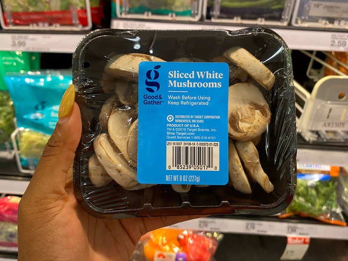 Sliced mushrooms are another time-saver. 