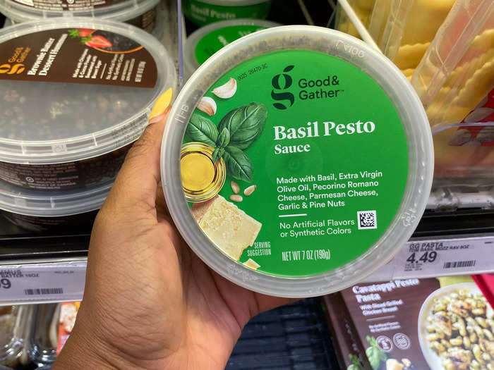 We throw pesto on all sorts of meals. 