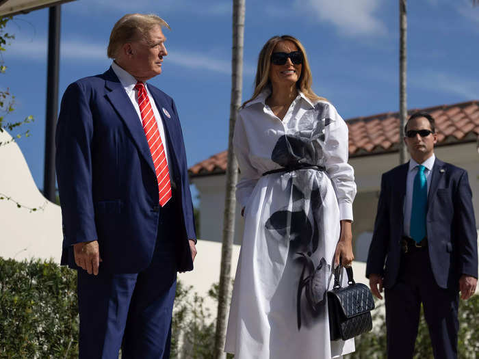 March 2024: Melania Trump told reporters to 