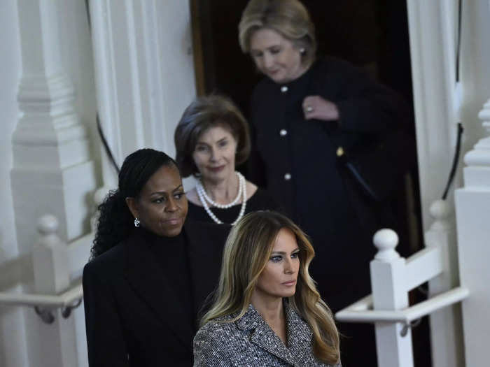 November 2023: Melania Trump attended Rosalynn Carter