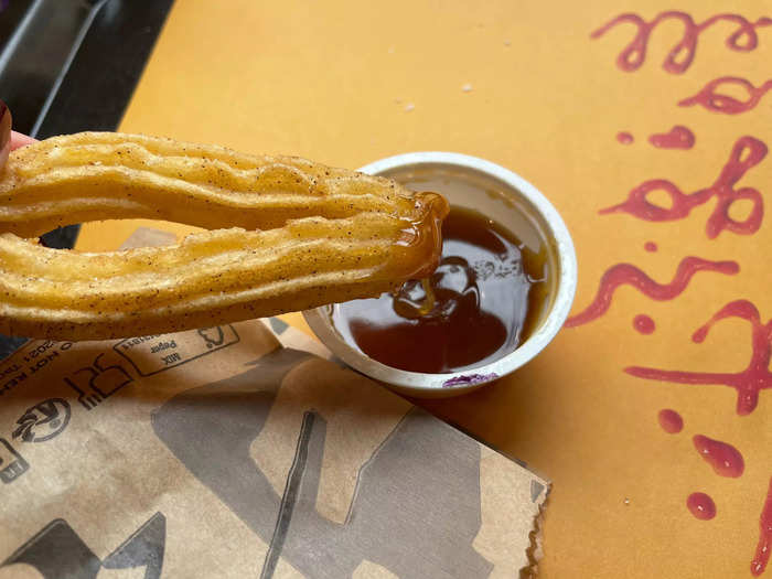 I was delighted to see that this box included churros. They smelled delicious. 