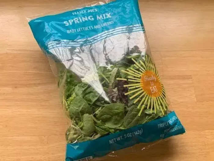 Mixed greens: $3.29