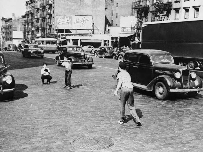 Like the rest of America, baseball was popular among immigrant children. However, limited resources and smaller spaces meant they had to re-think the sport, giving rise to stickball.