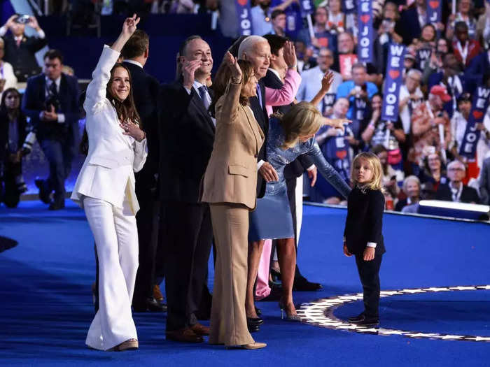 Like Clinton, she also wore suffragette white.