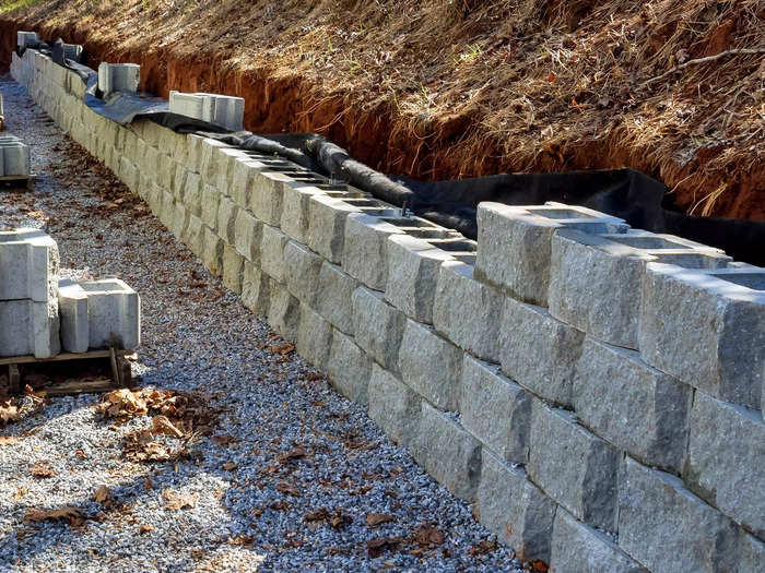 Poorly built retaining walls never last.