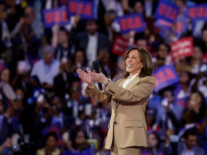 Vice President Kamala Harris made a surprise appearance on the first night of the convention.