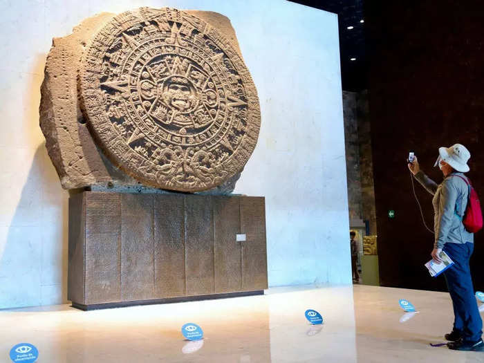 The Aztec Calendar Stone holds information about astronomy, agriculture, and more.  