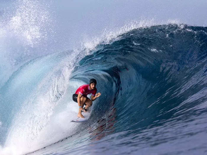 Sean M. Haffey called photographing Olympic surfing events in Tahiti "a dream assignment."