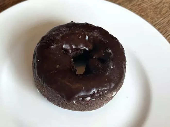 I loved the base of the double-chocolate doughnut.