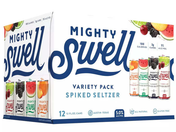 Mighty Swell is a Texas-based seltzer brand.