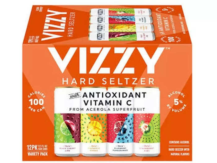 Vizzy Hard Seltzer comes in eight fruit-combining flavors.