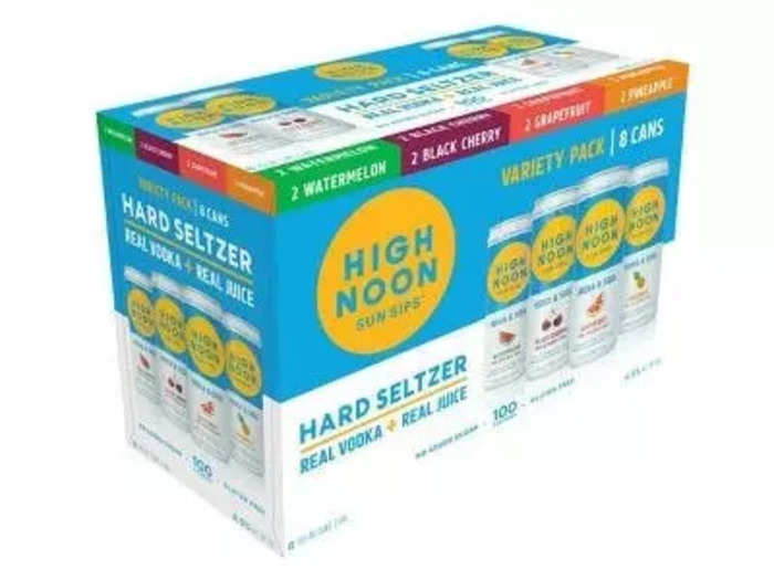 High Noon offers a vodka-based hard seltzer in a variety of flavors.