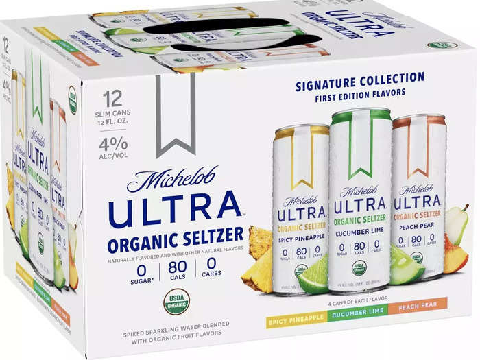 Michelob Ultra has a line of organic hard seltzers.