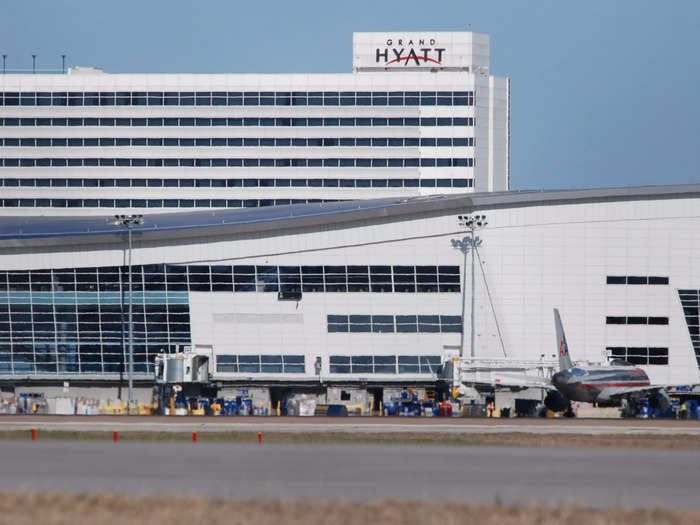 Dallas/Fort Worth International Airport is conveniently located and has hotels onsite, making it one of Ott