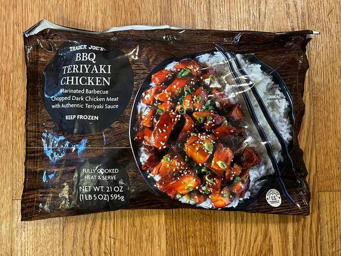 Frozen teriyaki chicken gets dinner on the table on busy nights. 