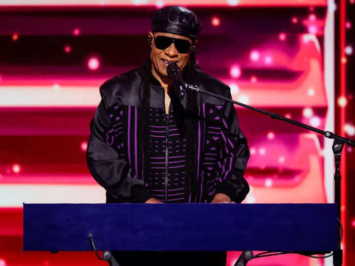 Stevie Wonder sang his 1973 hit "Higher Ground."