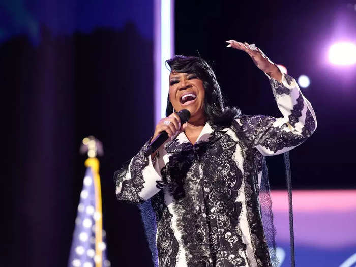 Patti LaBelle sang in a segment memorializing famous Democrats including former Sen. Dianne Feinstein and former first lady Rosalynn Carter.