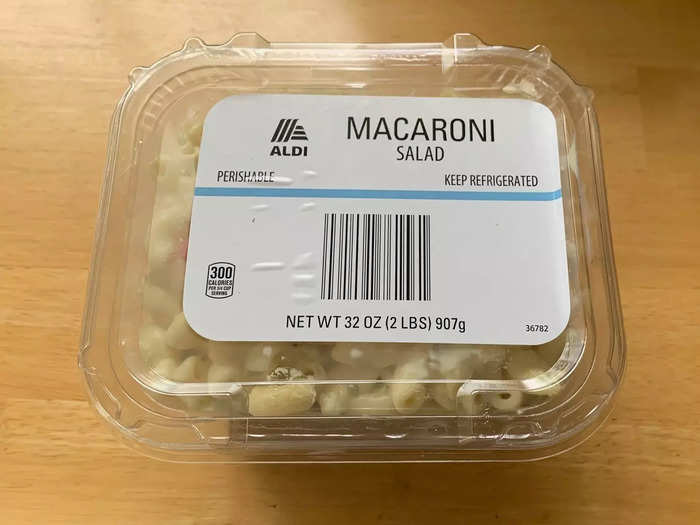 Macaroni salad: $3.75