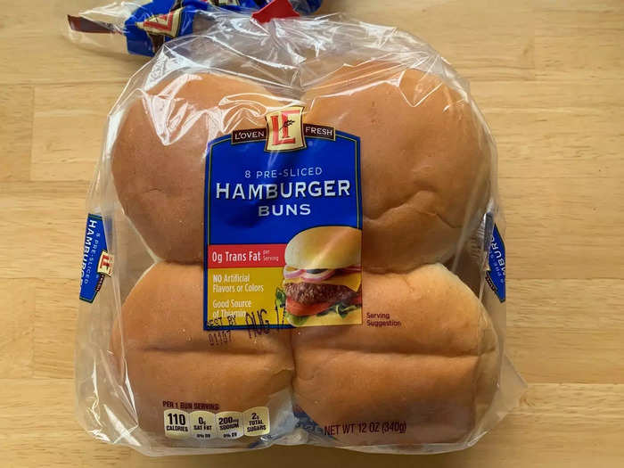 Hamburger buns: $1.29