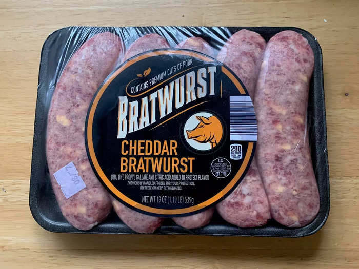 Cheddar brats: $2.99