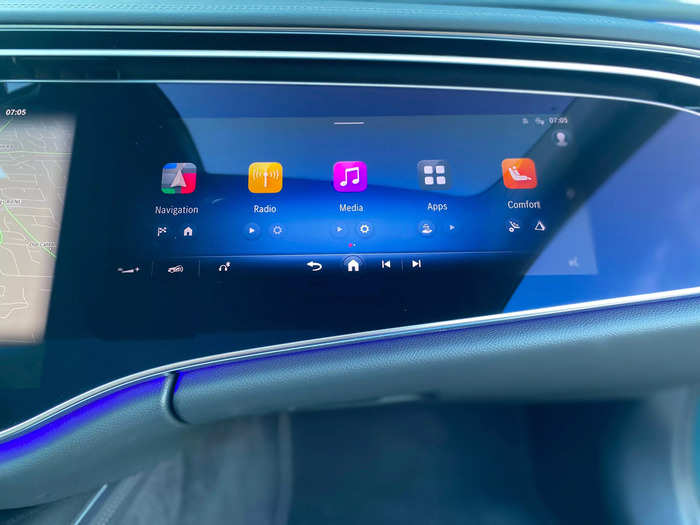 In front of the passenger is a 12.3-inch interactive touchscreen