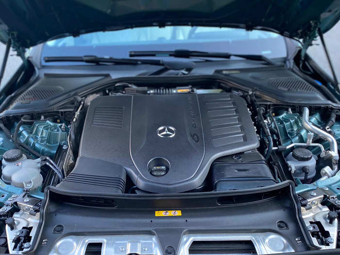 Under the hood of the E450 is a 3.0-liter, turbocharged, mild-hybrid inline six-cylinder engine