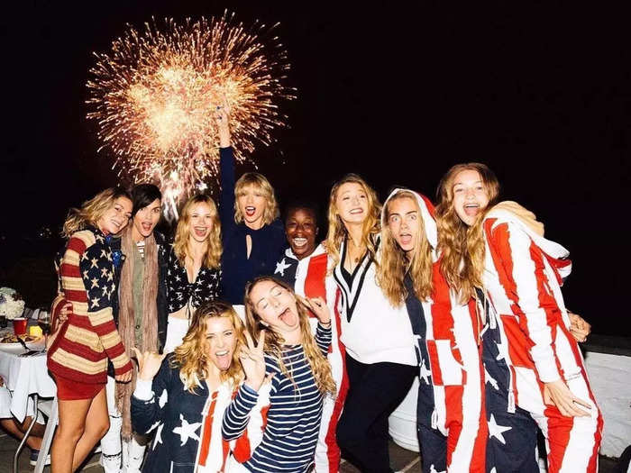 In 2016, Swift grabbed headlines when she hosted a wild Fourth of July party that included a massive inflatable slide in her backyard.