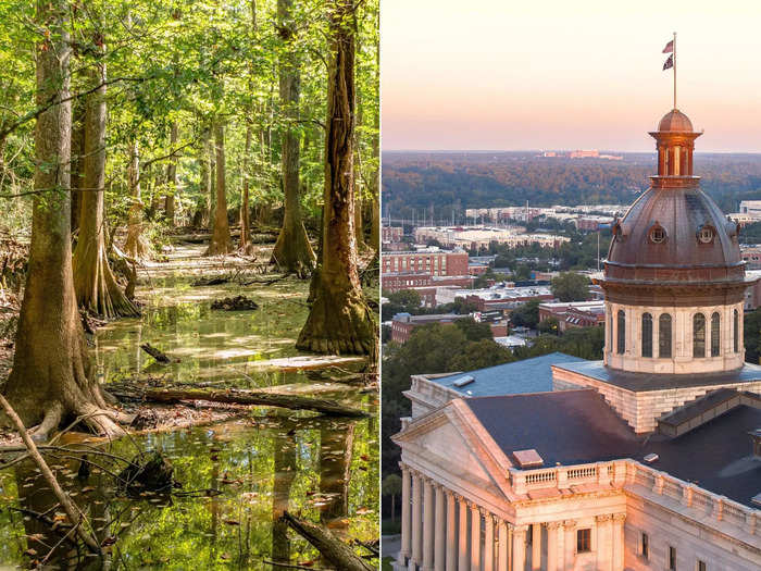 On the East Coast, take the less-traveled route through South Carolina and stop in Columbia.