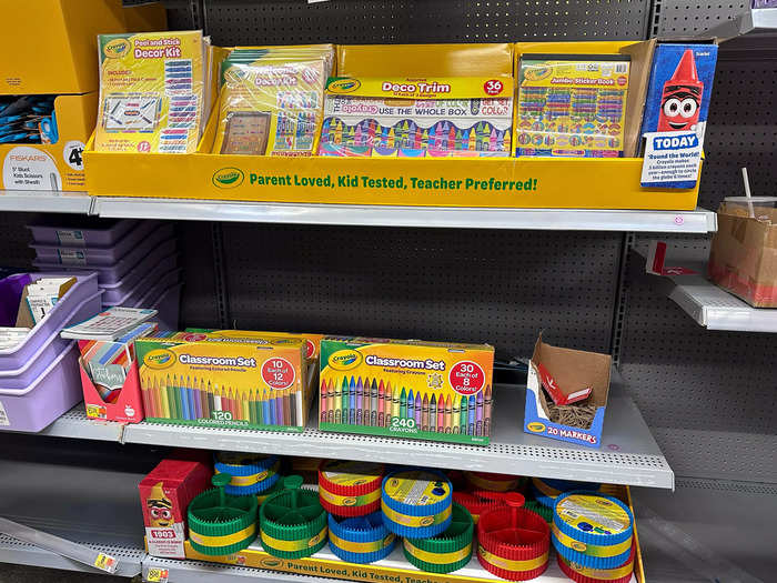 Walmart seemed to have more supplies geared toward teachers and their classrooms.