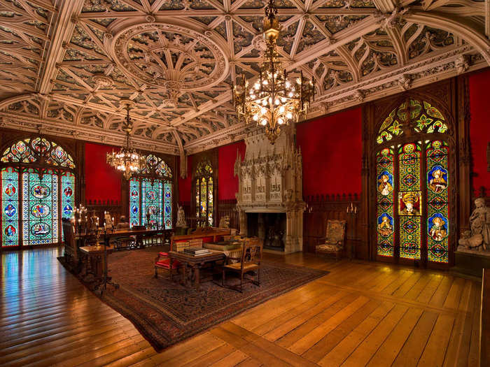 The Gothic Room displayed medieval and Renaissance art that Alva Vanderbilt acquired from Emile Gavet, a French art collector.