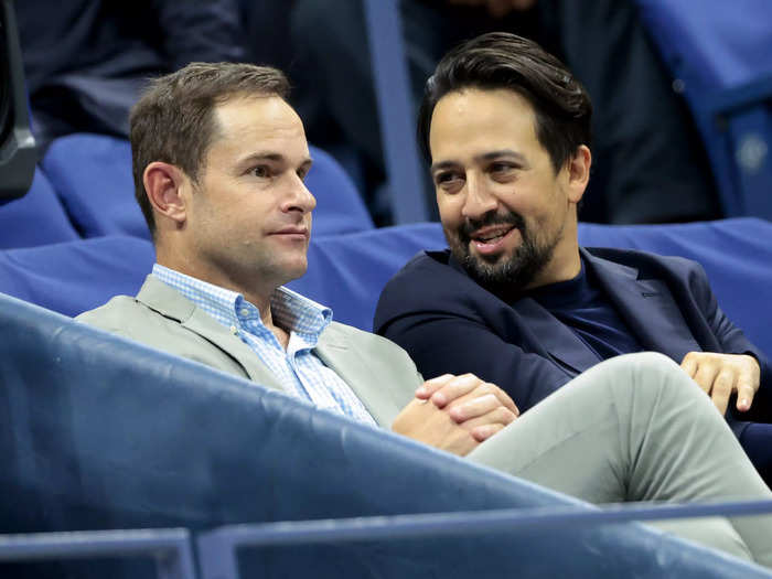 "Hamilton" creator Lin-Manuel Miranda chatted with 2003 US Open winner Andy Roddick.