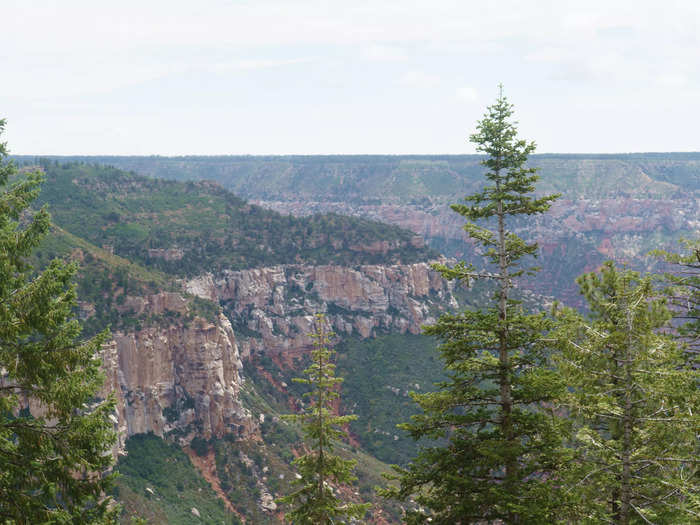 From my campsite, I saw a Grand Canyon landscape unlike any I